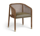 Sylvan - Vegan Leather Dining Chair (Set of 2) - Brown Frame