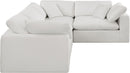 Comfy - 4 Piece Linen Fabric Modular Sectional