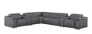 2679 - 8-Piece L-Shaped Power Reclining Sectional In Genuine Leather (3 Recliners)