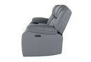 U7069 - 3 Piece Living Room Set (Power Reclining Sofa/Power Console Reclining Loveseat With LED +Immersive Sound/Power Recliner) - Gray