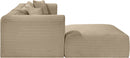 Shaggy - Fabric 4 Piece Modular Sectional