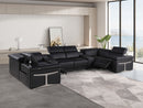 1126 - 8-Piece U-Shaped Sectional Sofa In With 2 Power Recliners & Power Headrests