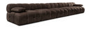 Orin - Velvet 5 Piece Modular Armless Sofa