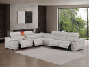 2679 - 7-Piece L-Shaped Power Reclining Sectional In Genuine Leather (4 Recliners)