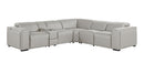 1224 - 6-Piece L-Shaped Sectional Sofa In With 3 Power Recliners & Power Headrests
