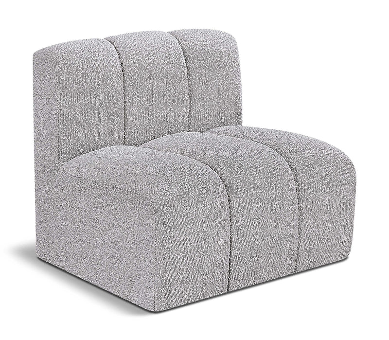 Arc - Boucle Fabric Straight Chair