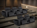 1224 - 8-Piece Modular Power Reclining Sofa & Loveseat Set In With 5 Power Recliners & Power Headrests