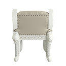 Vanaheim - Vanity Stool - Beige Synthetic Leather & Antique White
