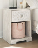 Paxberry - One Drawer Night Stand - Whitewash