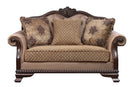 Chateau De Ville - Loveseat With 3 Pillows (Same Lv01589) - Fabric & Espresso