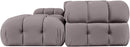 Orin - Velvet 6 Piece Modular Double Chaise Sectional