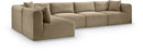 Shaggy - Fabric 5 Piece Modular Sectional