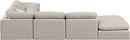 Indulge - Linen 6 Piece Modular Armless Sectional