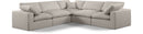 Comfy - 5 Piece Linen Modular Corner Sectional