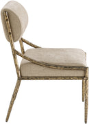 Bastille - Upholstered Dining Side Chair (Set of 2) - Brass Frame