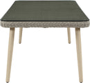 Seacrest - Tempered Glass Top And Wicker Outdoor Patio Dining Table