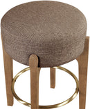 Torino - Backless Counter Stool With Brushed Brown Base (Set of 2)