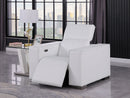1208 - Leather Power Reclining Chair With Power Headrest