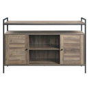 Baina - TV Stand - Rustic Oak & Black