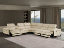 1246 - 7-Piece L-Shaped Modular Power Reclining Sectional With 3 Power Recliners And Power Headrests