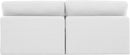 Comfy - Linen Modular Armless Sofa 2 Seats