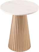 Cindra - Genuine Marble Top And Iron Base Table
