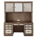 Orianne - Executive Computer Desk With Hutch - Antique Gold