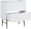 Modernist - Bathroom Vanity With Chrome Legs