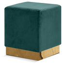 Jax - Stool Ottoman with Gold Base