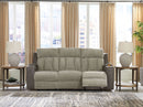 WhipLash - Power Reclining Sofa With Adj Headrest - Sisal