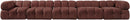 Orin - Fabric Velvet 5 Piece Modular Sofa
