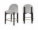 Torino - Counter Stool With Brushed Black Base