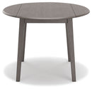 Shullden - Round Drm Drop Leaf Table - Gray