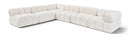 Orin - Velvet 6 Piece Modular L-Shaped Sectional