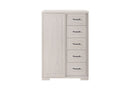 Clara - 5 Piece Queen Bedroom Set (Bed, Dresser & Mirror, Nightstand, Chest) - Beige