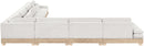 Turin - Chenille Fabric Upholstered Modular Sectional - White