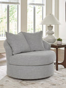 UrbanCrest - Swivel Accent Chair - Pewter
