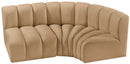 Arc - Velvet 3 Piece Sofa