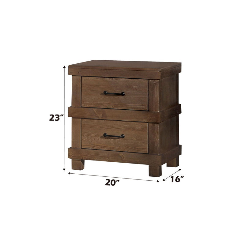 Adams - Nightstand - Antique Oak