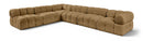 Orin - Velvet 6 Piece Modular L-Shaped Sectional