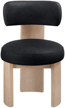 Atelier - Vegan Leather Upholstered Dining Chair (Set of 2) - Painted Natural Frame