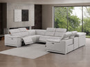 2679 - 8-Piece U-Shaped Power Reclining Sectional In Genuine Leather (4 Recliners)