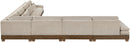 Turin - Chenille Fabric Upholstered Modular Sectional - Taupe