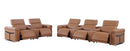 1126 - 8-Piece Modular Power Reclining Sofa & Loveseat Set In With 5 Power Recliners & Power Headrests