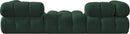 Ames - 3 Piece Boucle Modular Sofa With 1 Backless Seat