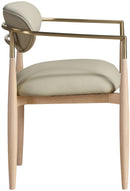 Riccio - Dining Arm Chair (Set of 2) - Natural And Gold Frame