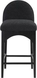 Waldorf - Boucle Stool With Black Legs