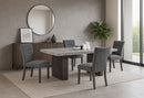 D2410 - 7 Piece Dining Room Set (Dining Table And 6 Dining Chair) - Gray
