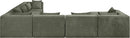 Stellar - 7 Piece Chenille Fabric Upholstered Modular Sectional