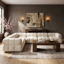 Orin - L-Shaped Velvet 6 Piece Modular Sectional